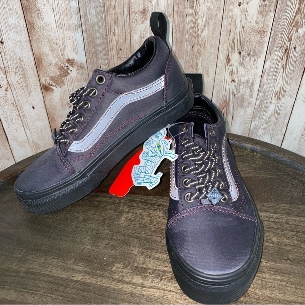 Vans Old Skool Elastic Harry Potter Deathly Hallows Sneaker Size 10.5 Kids
